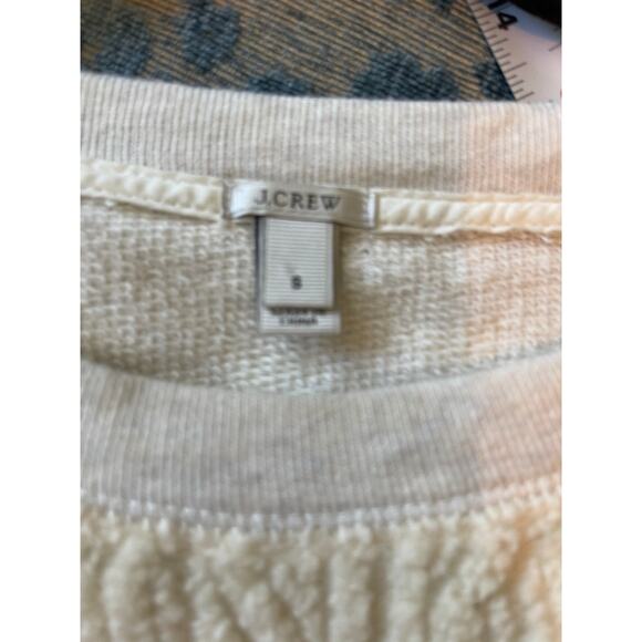 J. Crew 100% Cotton OVERSIZED Textured Sweatshirt SIZE S - Picture 7 of 9